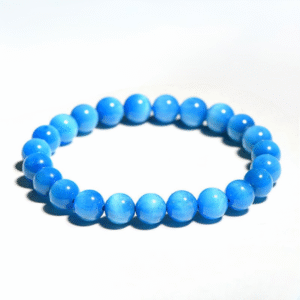 Natural Blue Apatite Bracelet | Stone of Inner Strength & Self-Expression