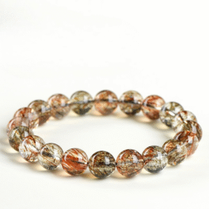 Natural Black Golden Super Seven Bracelet | Confidence Strength & Cosmic Energy